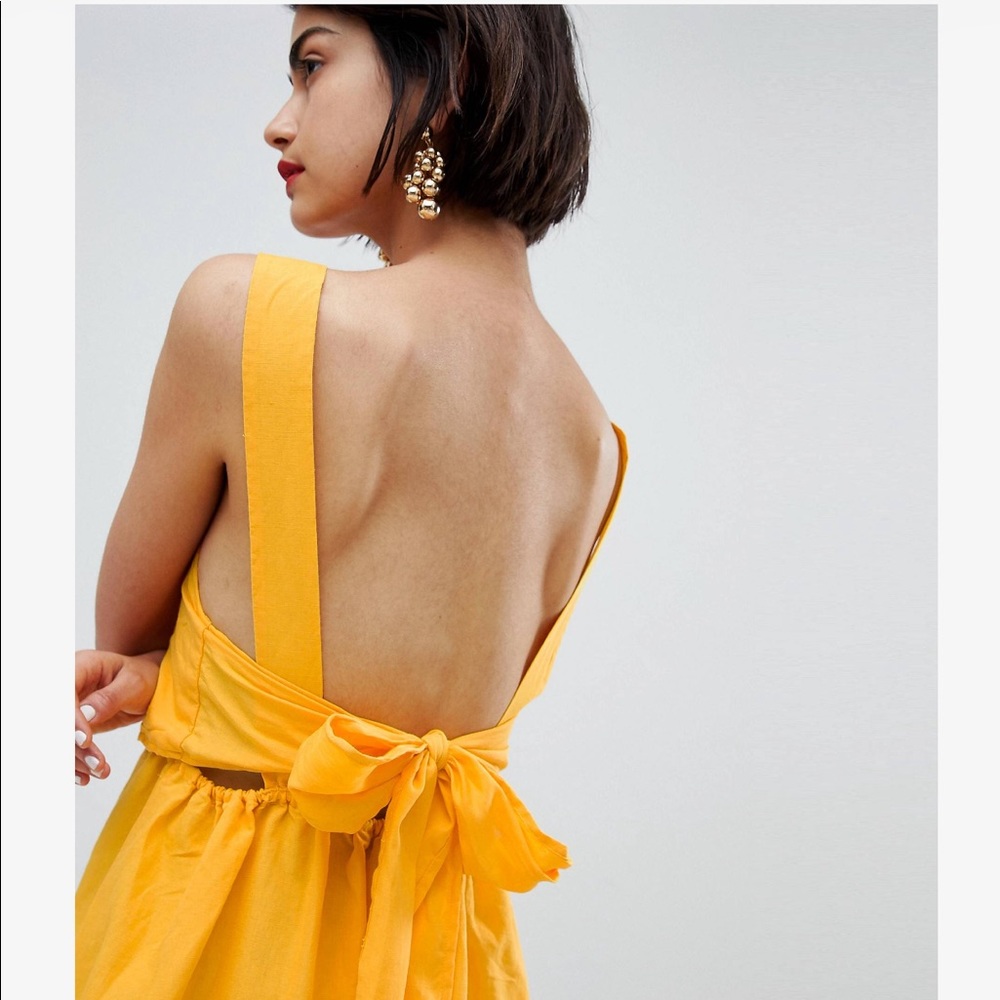 Yellow Linen Sun Dress - Never Worn